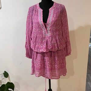 Joie pink tunic dress size medium